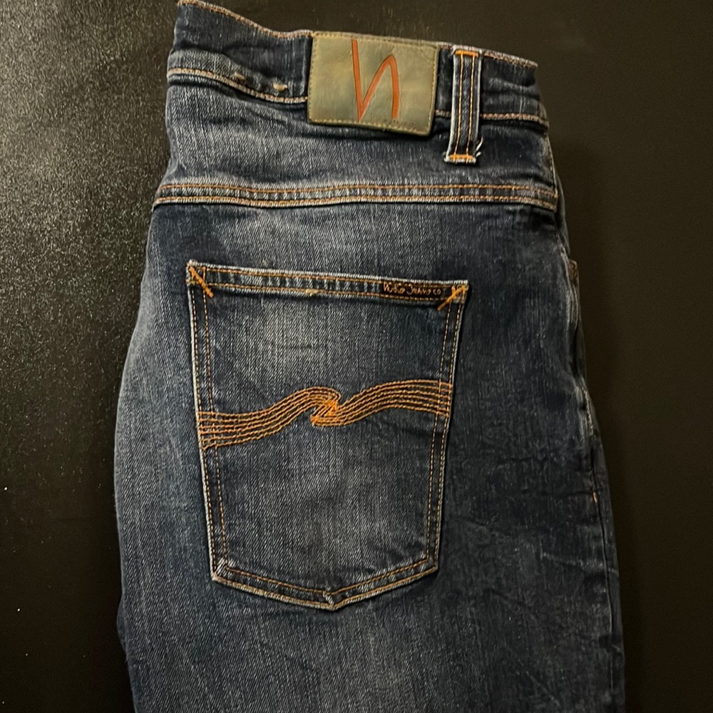 Nudie Jeans Co Straight Blue Jeans - 36x32